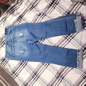 RISEN  cropped boyfriend jeans size 15/33